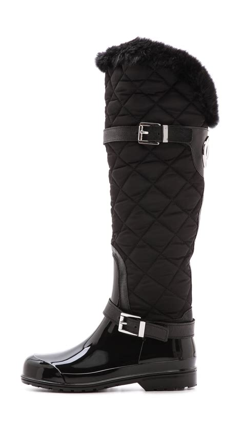 michael michael kors fulton quilted rain boot|michael michael kors fulton quilted rainboot .